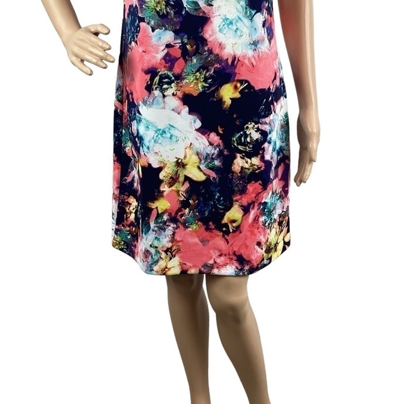 Worthington Floral Sheath Dress Size M Multicolor - Picture 3 of 7